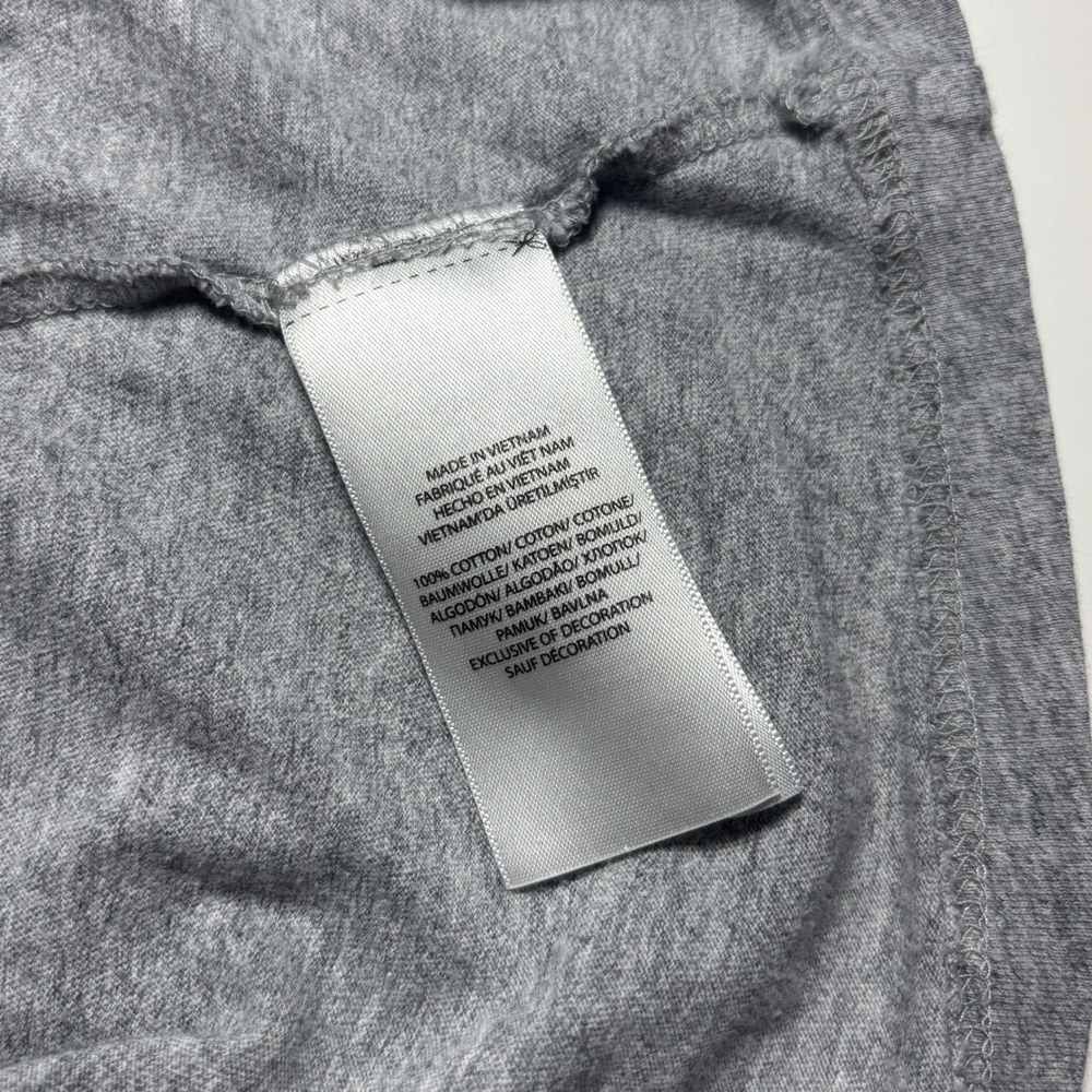 Polo Ralph Lauren Hooded T-Shirt Men's Medium Gray Heather Cotton Hoodie Jersey - Picture 8 of 8